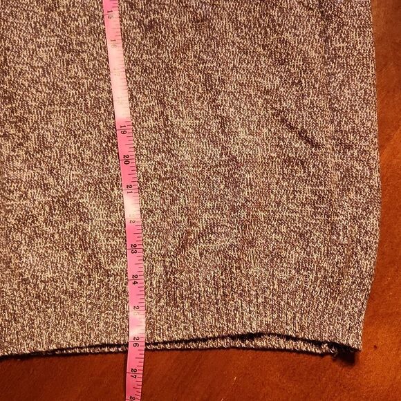 Flag & Anthem 100% Cotton Mock Neck Waffle Knit Sweater, Small, Brown White - Picture 4 of 9